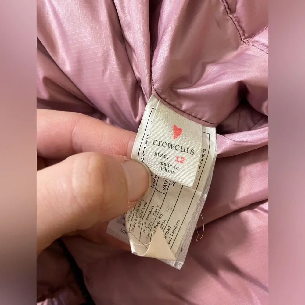 J. Crew Crewcuts Reversible Girl’s Down Filled Puffer Coat